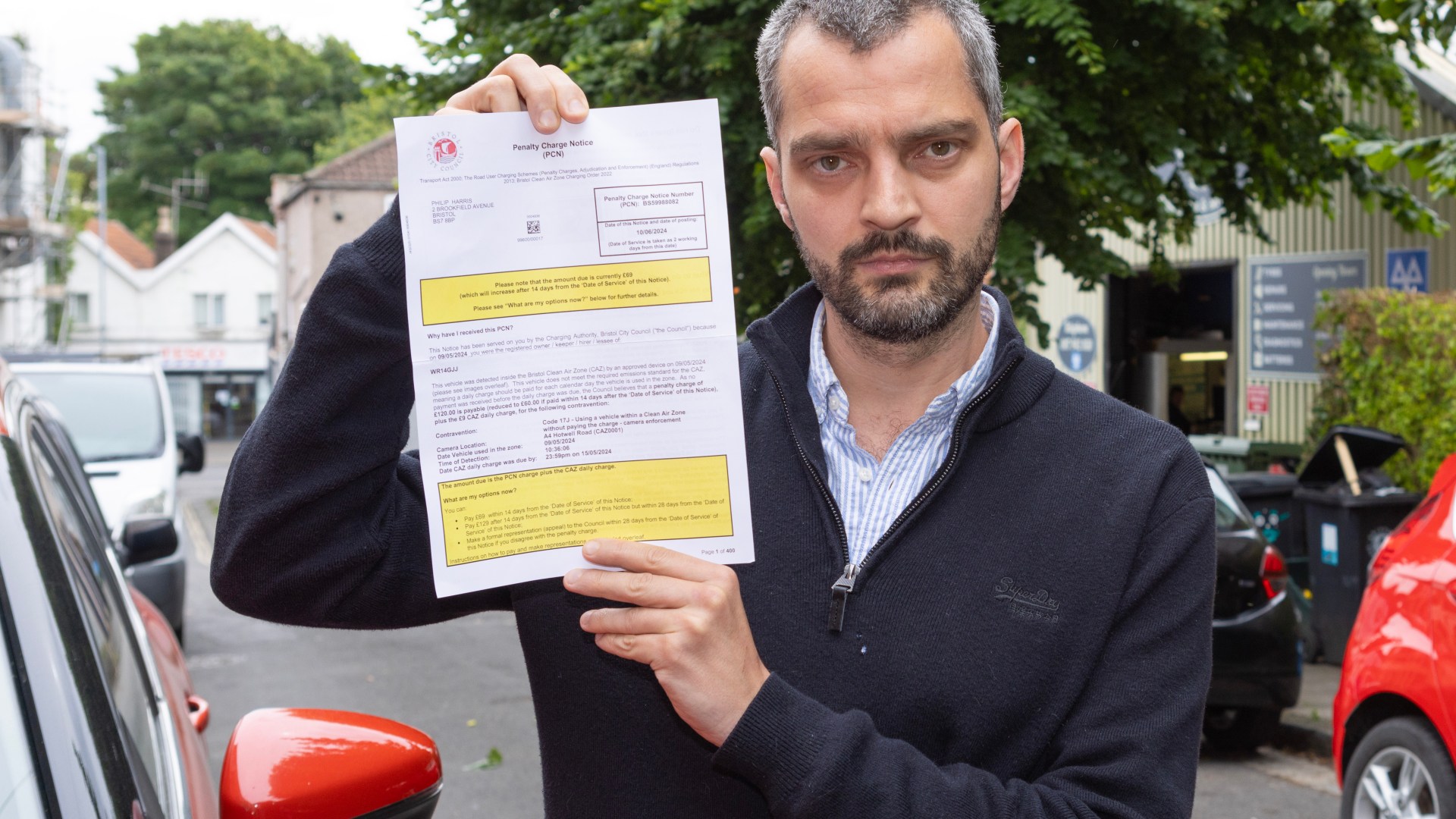 ‘It’s cursed’, unluckiest driver fumes after being hit by £109 fine while car was being towed away in final straw