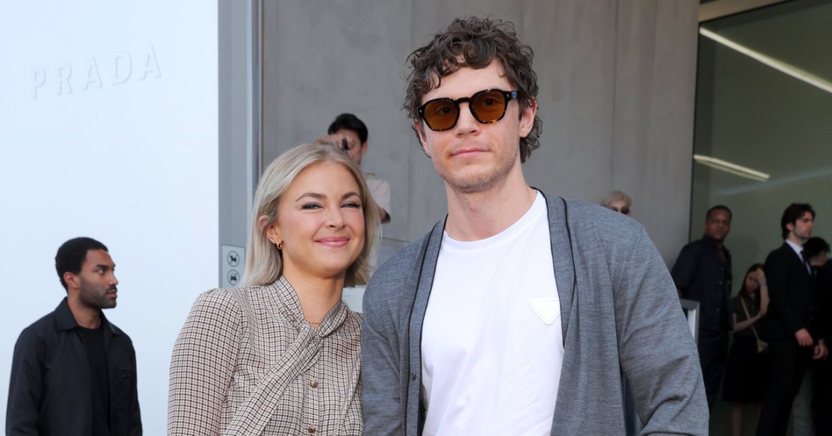 Evan Peters Makes Rare Public Appearance With Girlfriend Natalie Engel