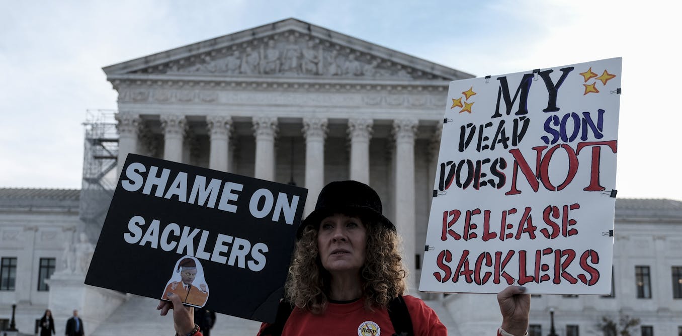 Supreme Court docket rejects settlement with OxyContin maker Purdue Pharma over authorized protections for the Sackler family members that owned the company