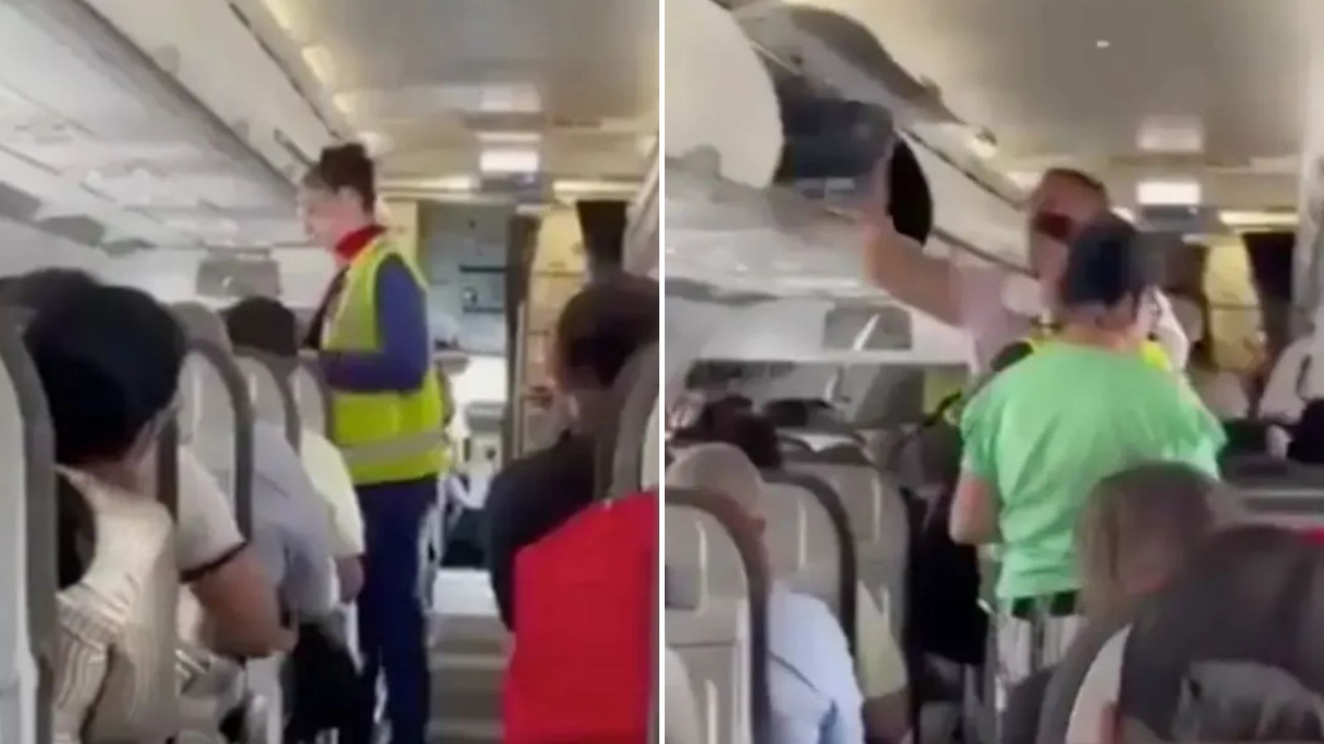 Moment child, 10, is thrown off plane for ‘refusing to wear seatbelt’ as tantrum delays take off by an HOUR in Colombia – The Sun