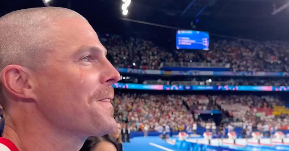 Stephen Amell Cries When Bobby Finke Wins Gold Medal at Olympics