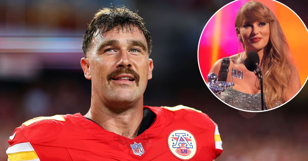 Travis Kelce ‘Likes’ Video of Taylor Swift’s 2024 VMAs Shout-Out