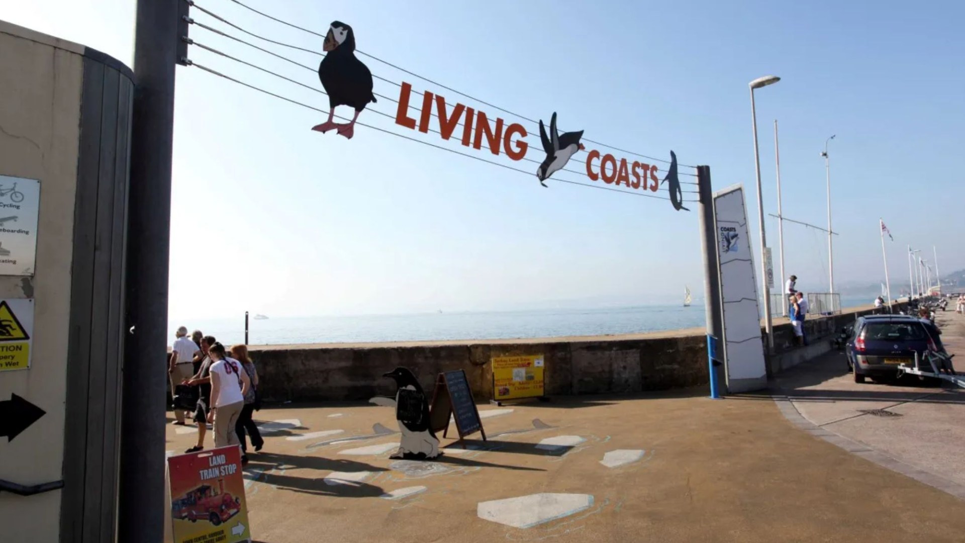 Inside crumbling abandoned zoo with stained water tanks & ripped murals – as 7ft steel privacy fence keeps out intruders