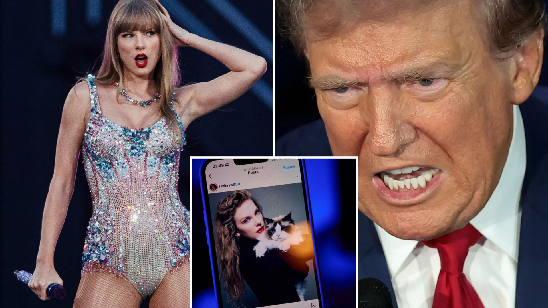 Furious Donald Trump declares ‘I hate Taylor Swift’ in social media post after singer endorsed rival Kamala Harris