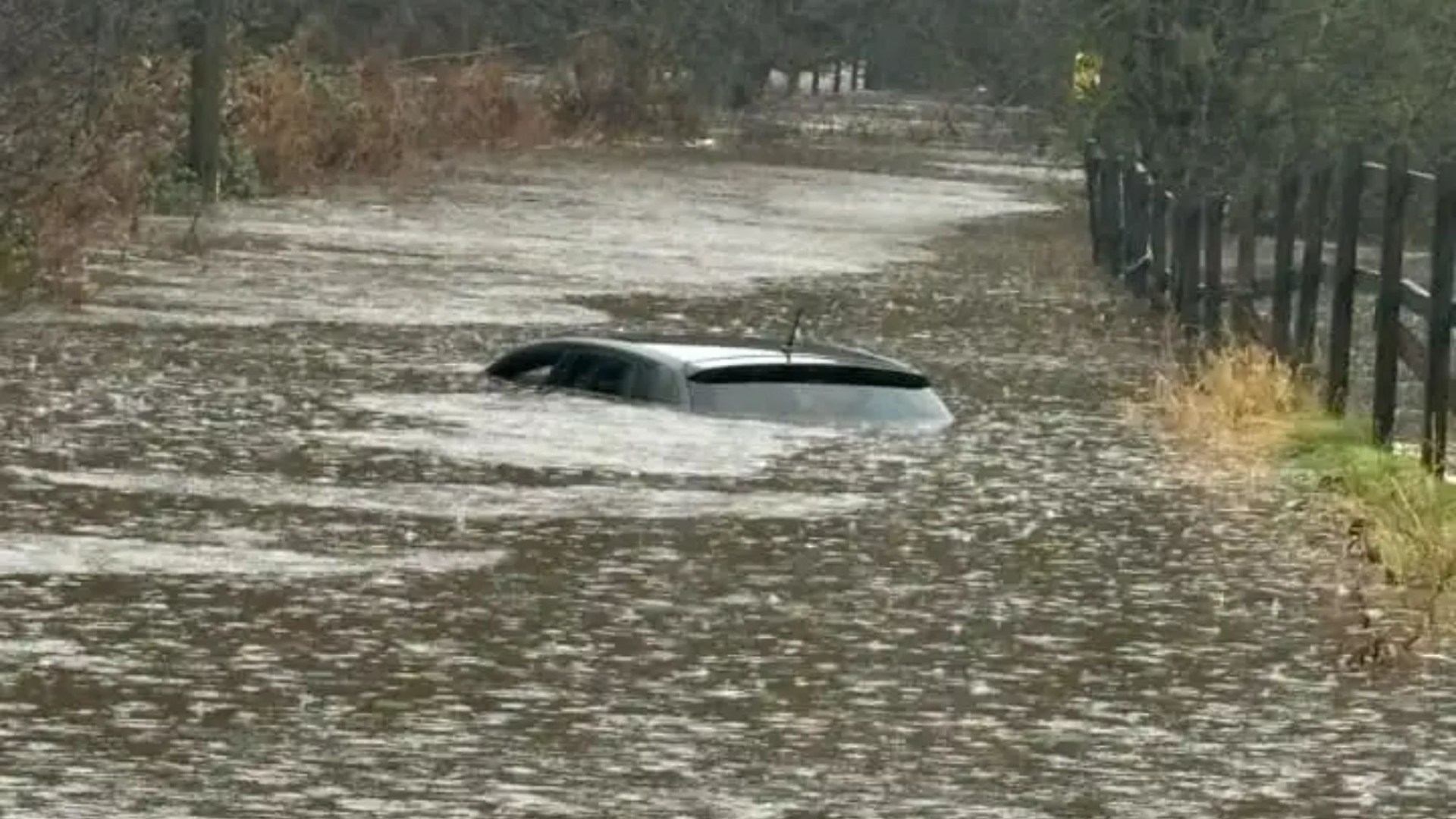 Mum’s horror as baby is trapped inside sinking car before hero dad pulls tot to safety in Storm Bert floodwater