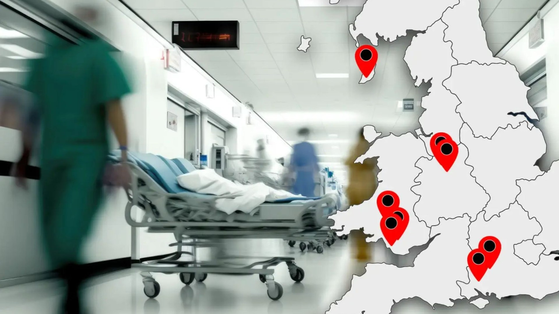 ‘Critical incident’ declared at ANOTHER hospital – as map reveals NHS trusts begging patients to ‘stay away’